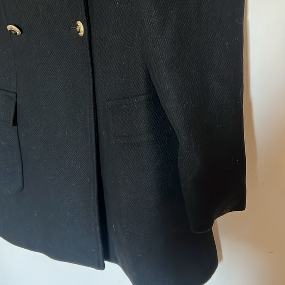 Zara Gold Button Wool Coat size s Peacoat button - Picture 5 of 11